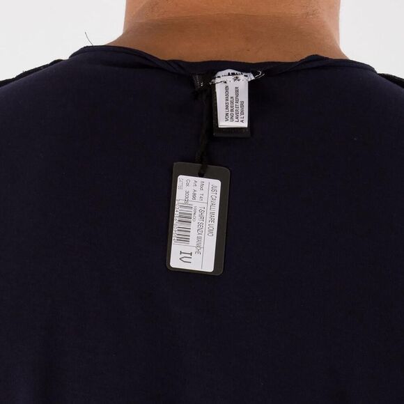 New Just Cavalli Men XS 46 Sleeveless Muscle Tee White Blue Floral Print Cotton - Picture 5 of 5